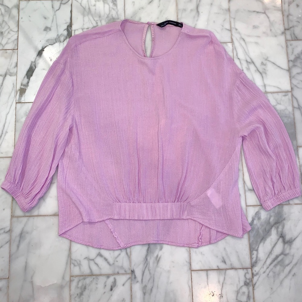 Zara Lavender Top